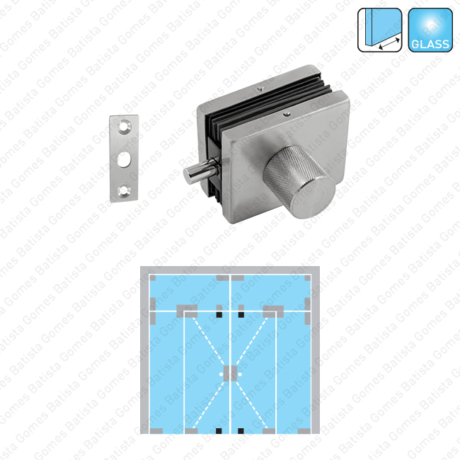 Fecho para portas em vidro